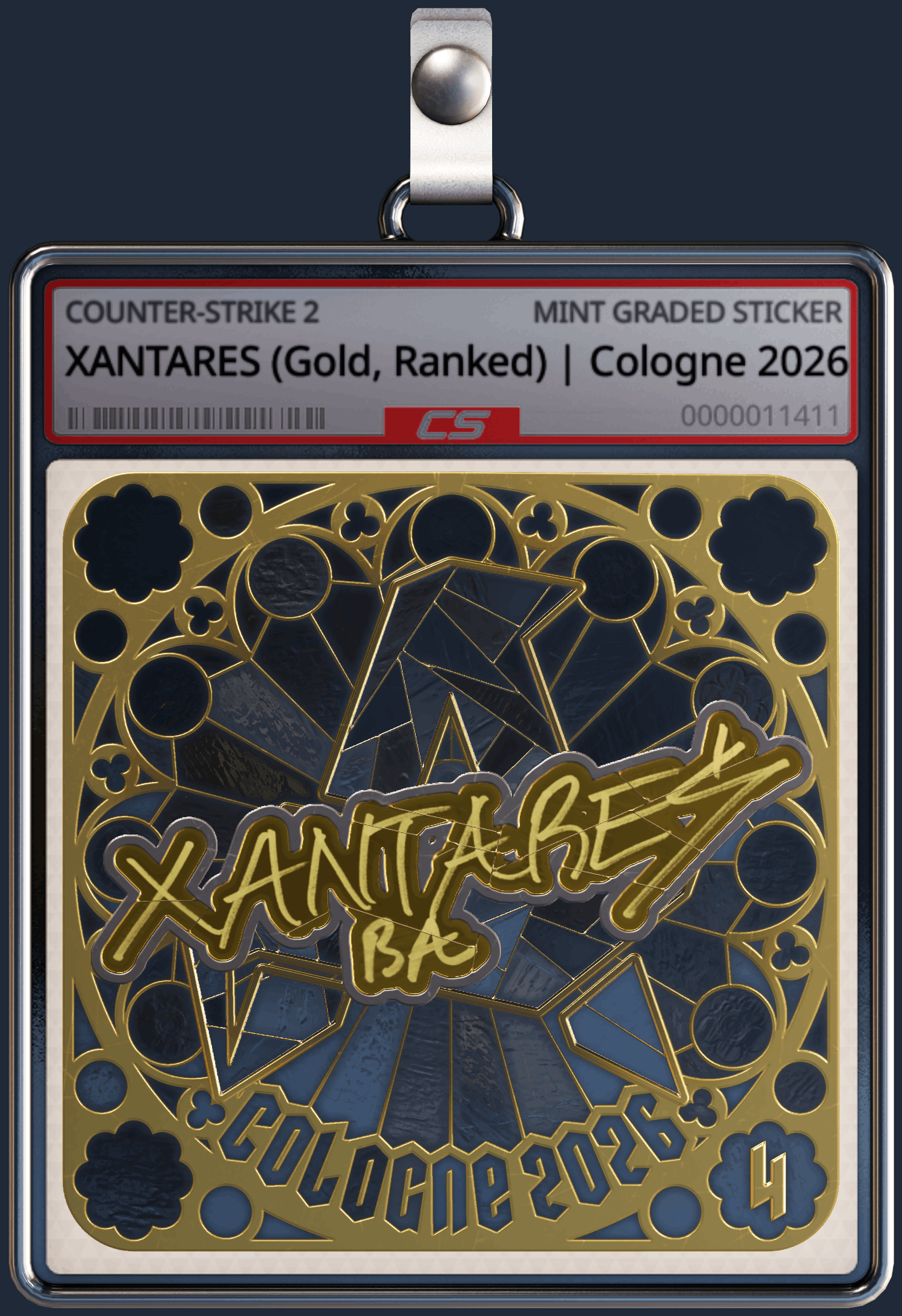 Sticker | XANTARES (Gold, Ranked) | Cologne 2026 Image