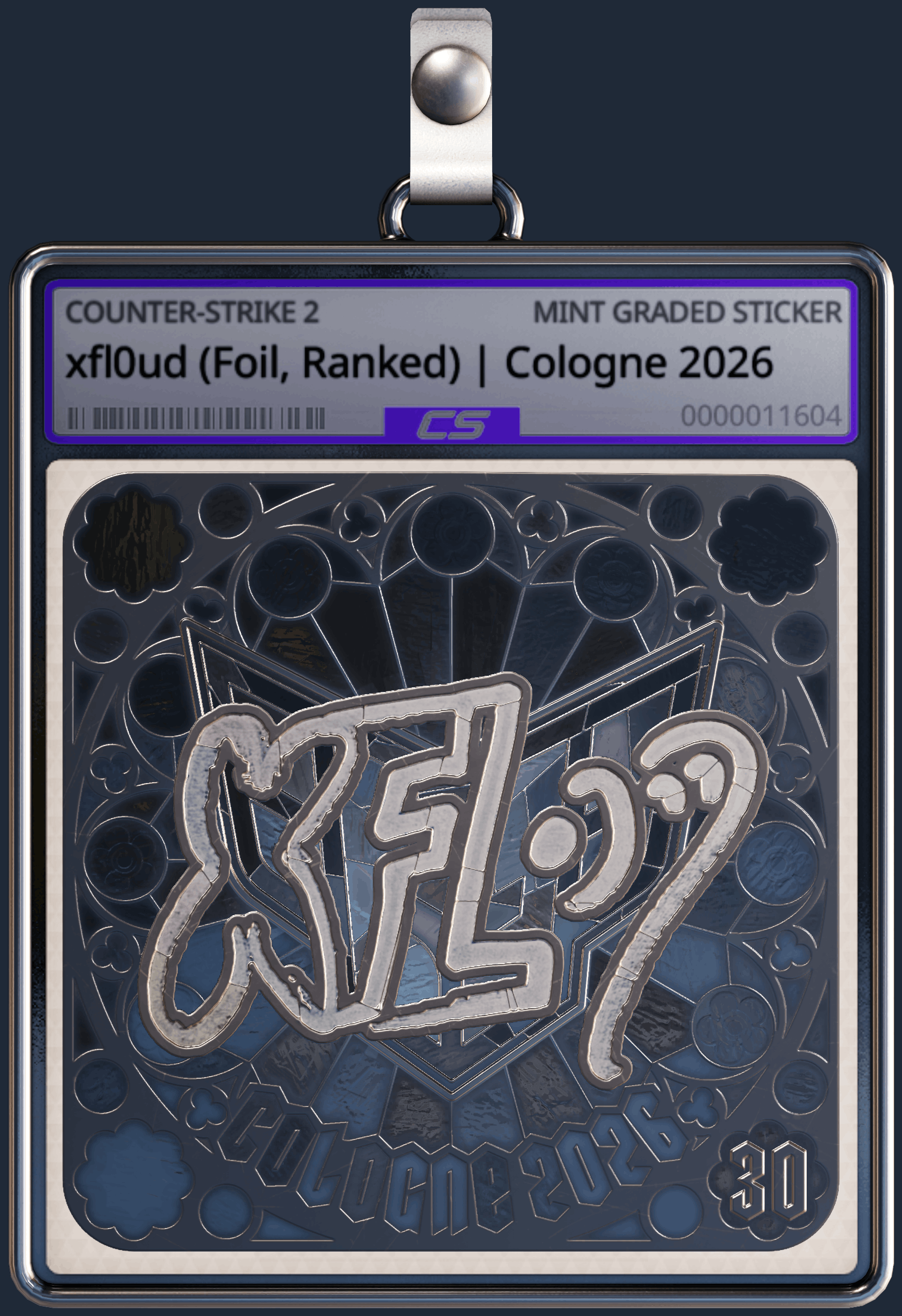 Sticker | xfl0ud (Foil, Ranked) | Cologne 2026 Image