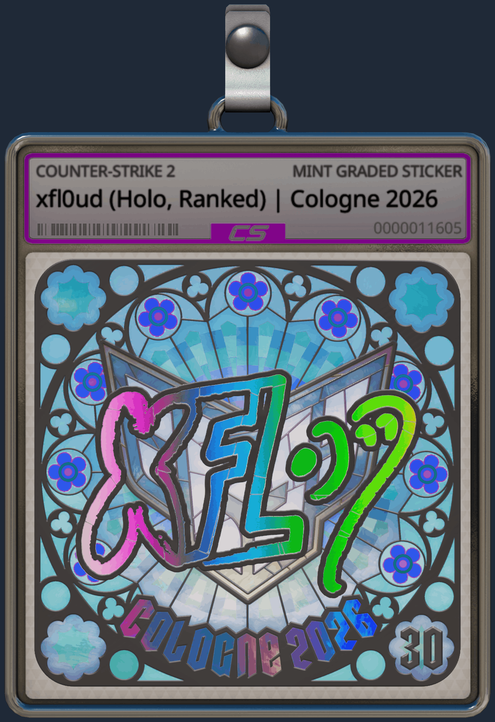 Sticker | xfl0ud (Holo, Ranked) | Cologne 2026 Image