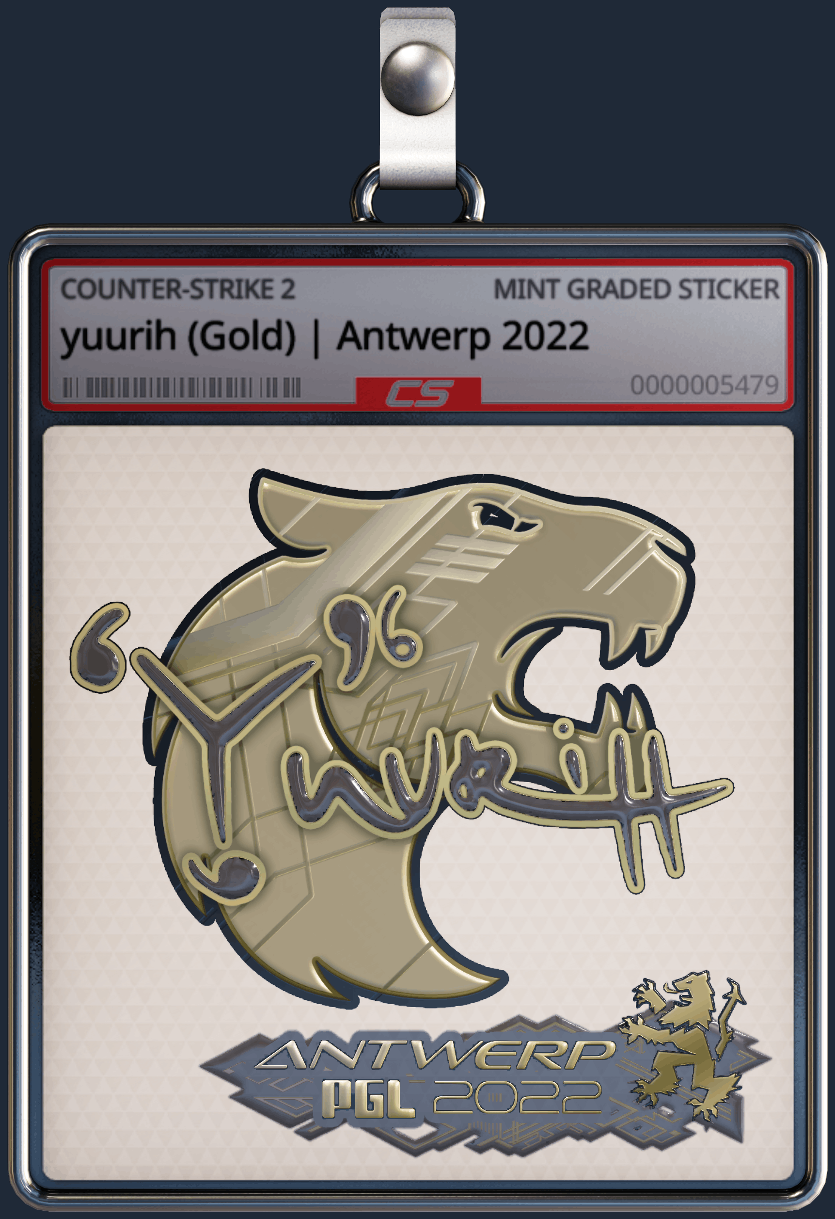 Sticker | yuurih (Gold) | Antwerp 2022 Image