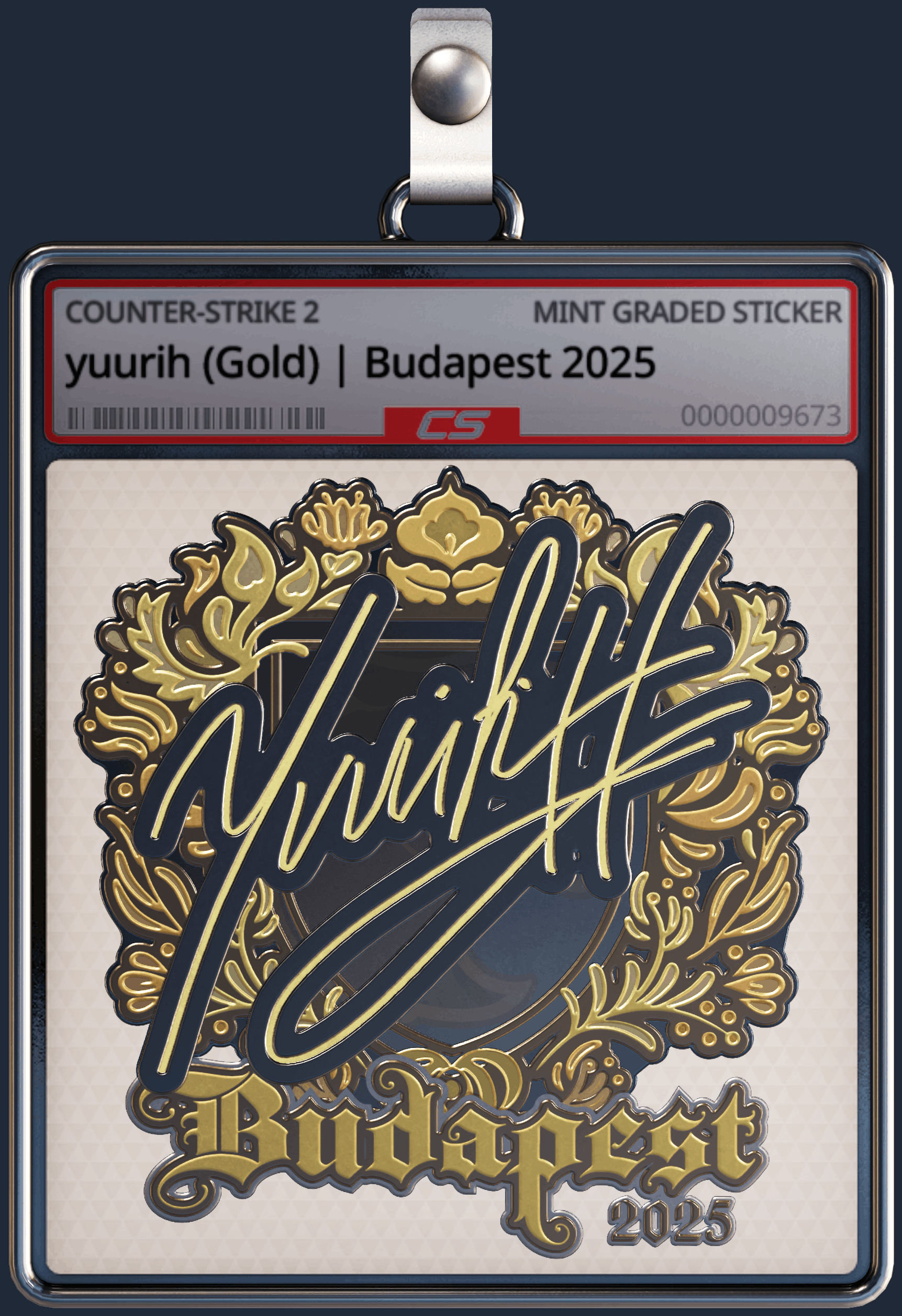 Sticker | yuurih (Gold) | Budapest 2025 Image