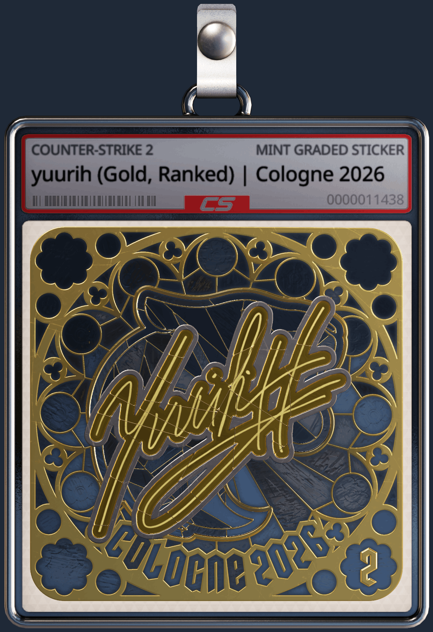 Sticker | yuurih (Gold, Ranked) | Cologne 2026 Image