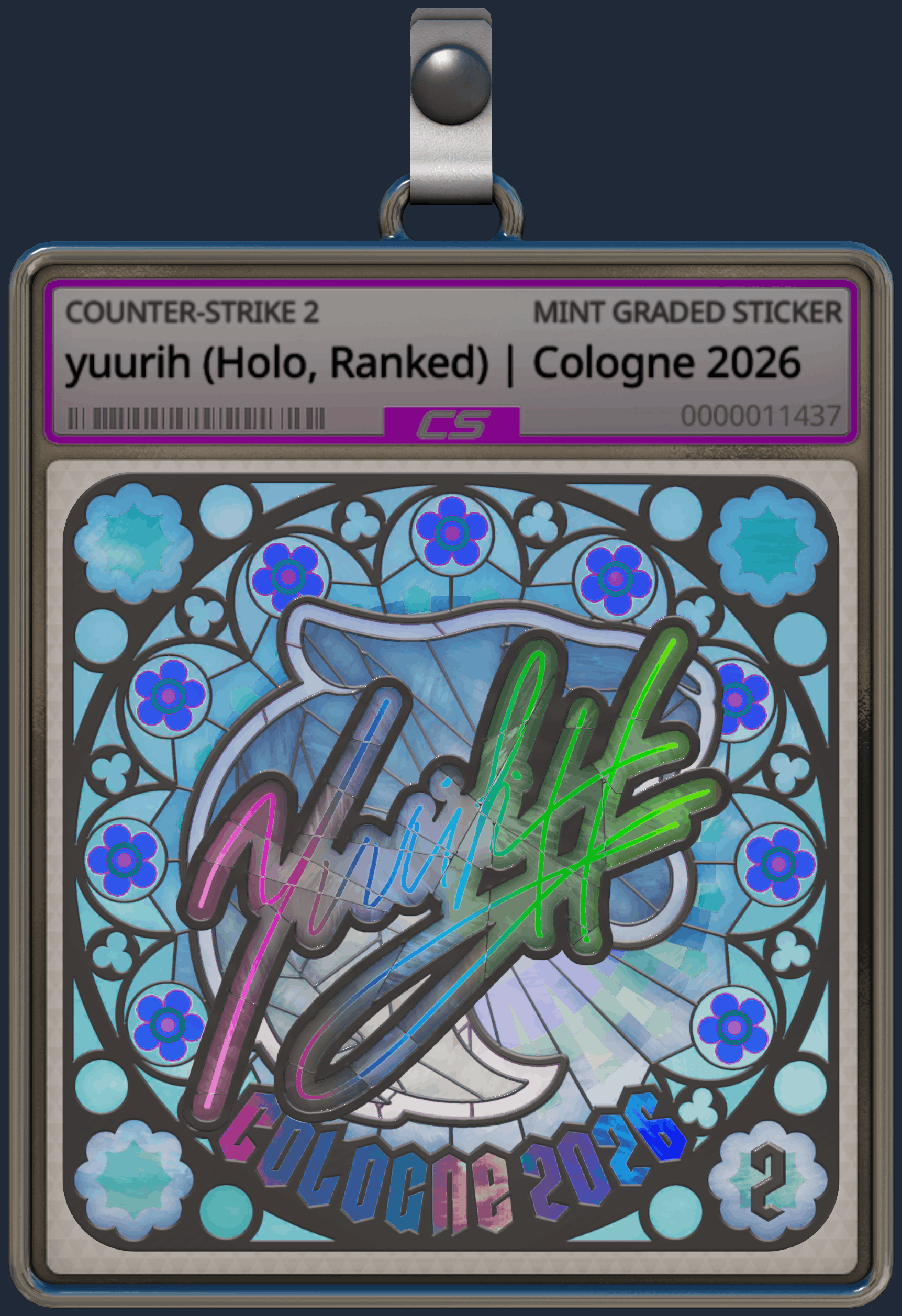 Sticker | yuurih (Holo, Ranked) | Cologne 2026 Image