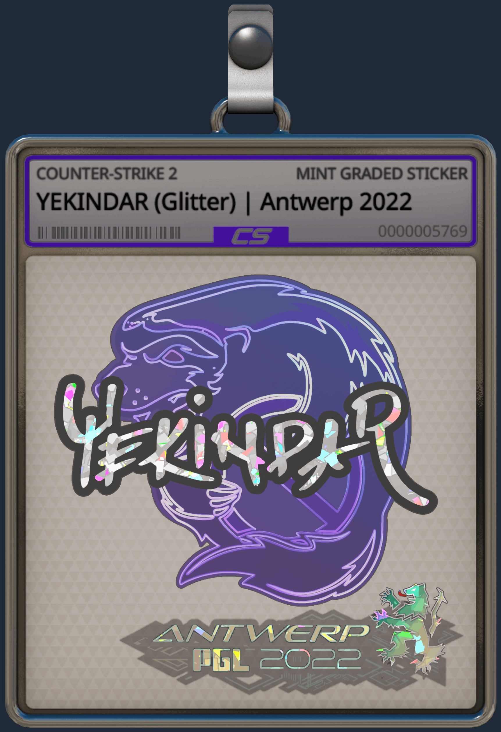 Sticker | YEKINDAR (Glitter) | Antwerp 2022 Image