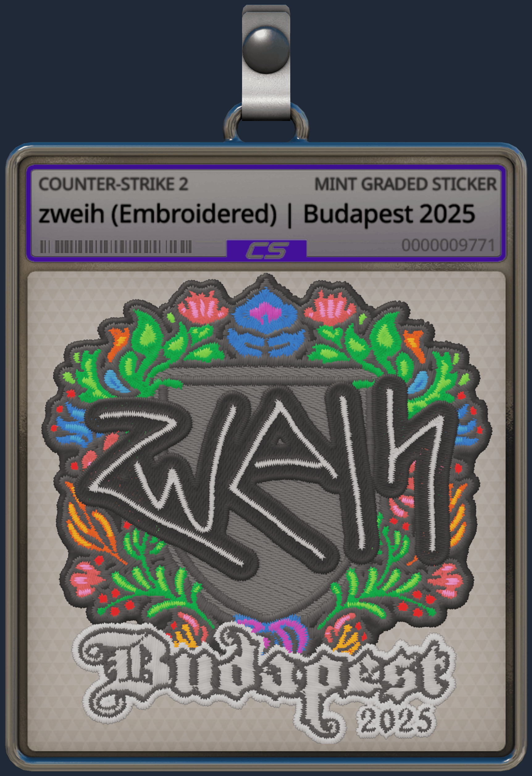 Sticker | zweih (Embroidered) | Budapest 2025 Image