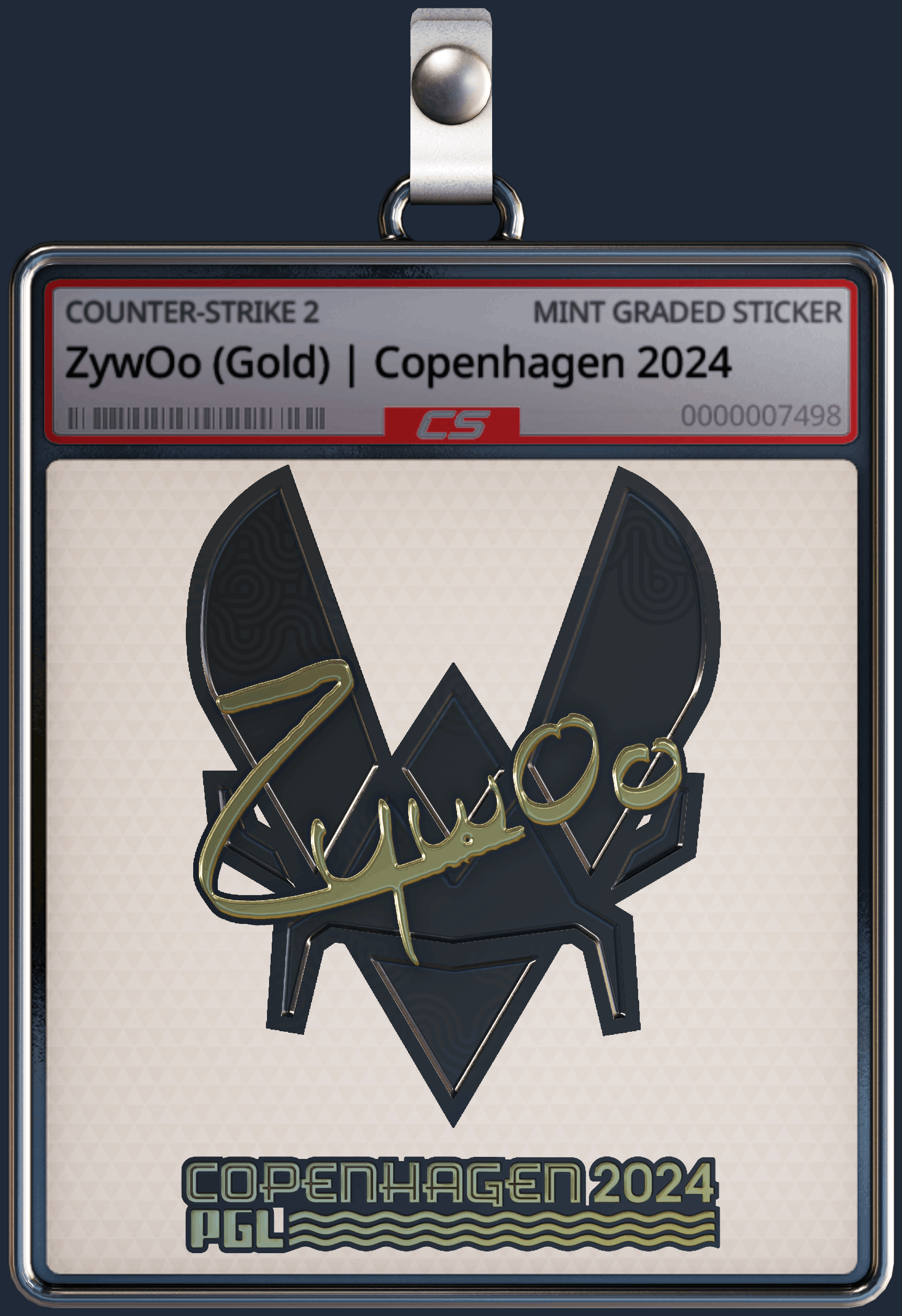 Sticker | ZywOo (Gold) | Copenhagen 2024 Image
