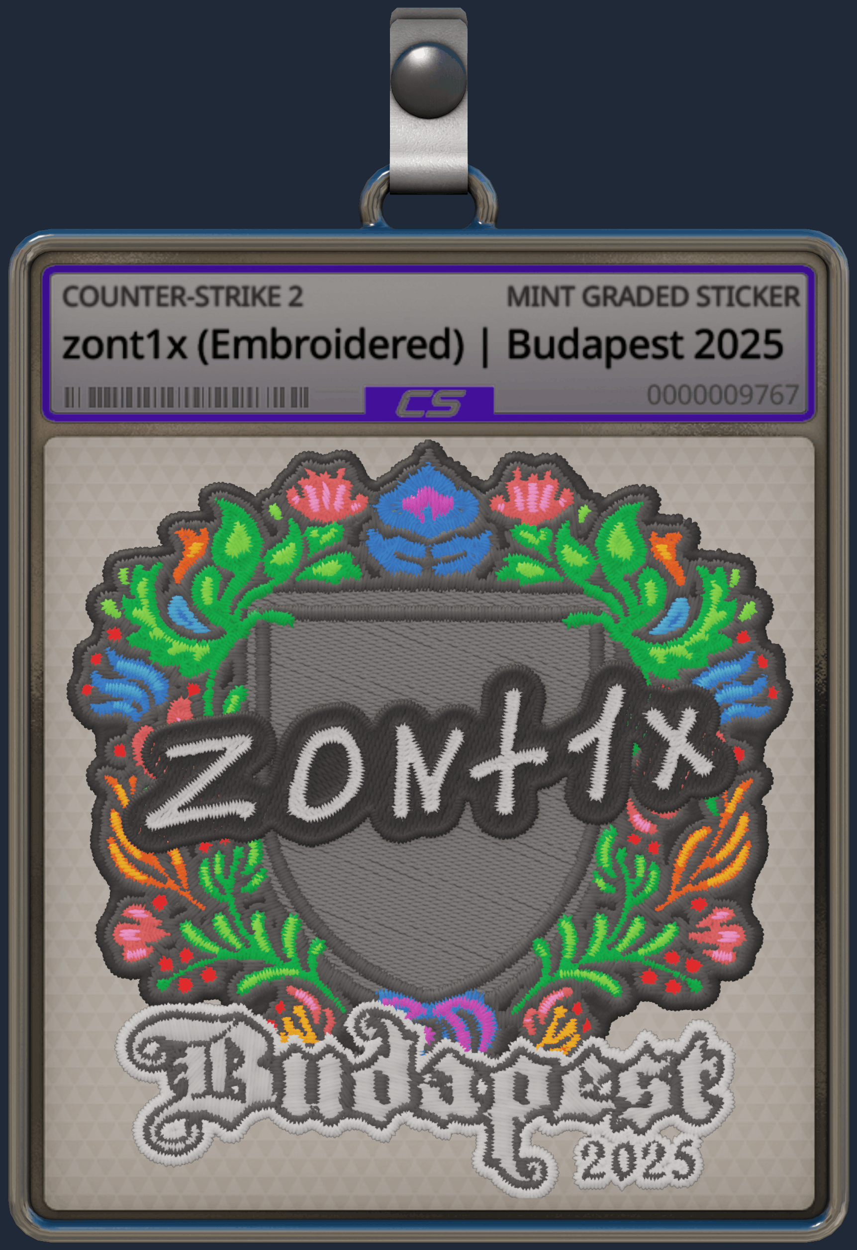 Sticker | zont1x (Embroidered) | Budapest 2025 Image