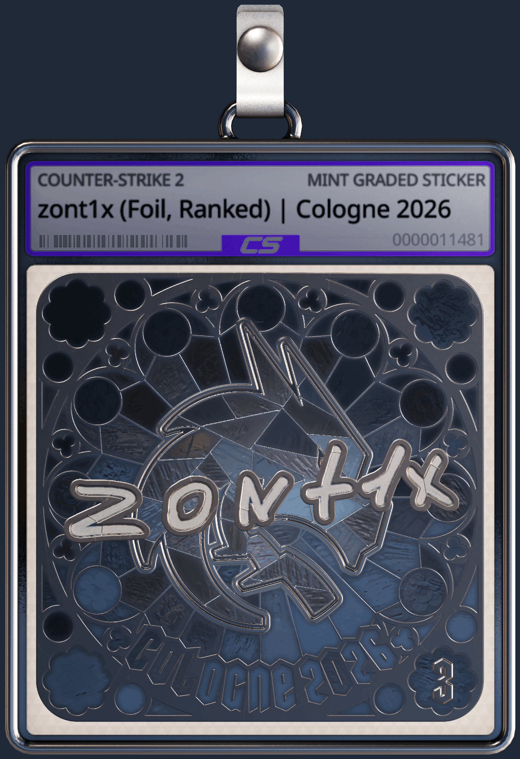 Sticker | zont1x (Foil, Ranked) | Cologne 2026 Image