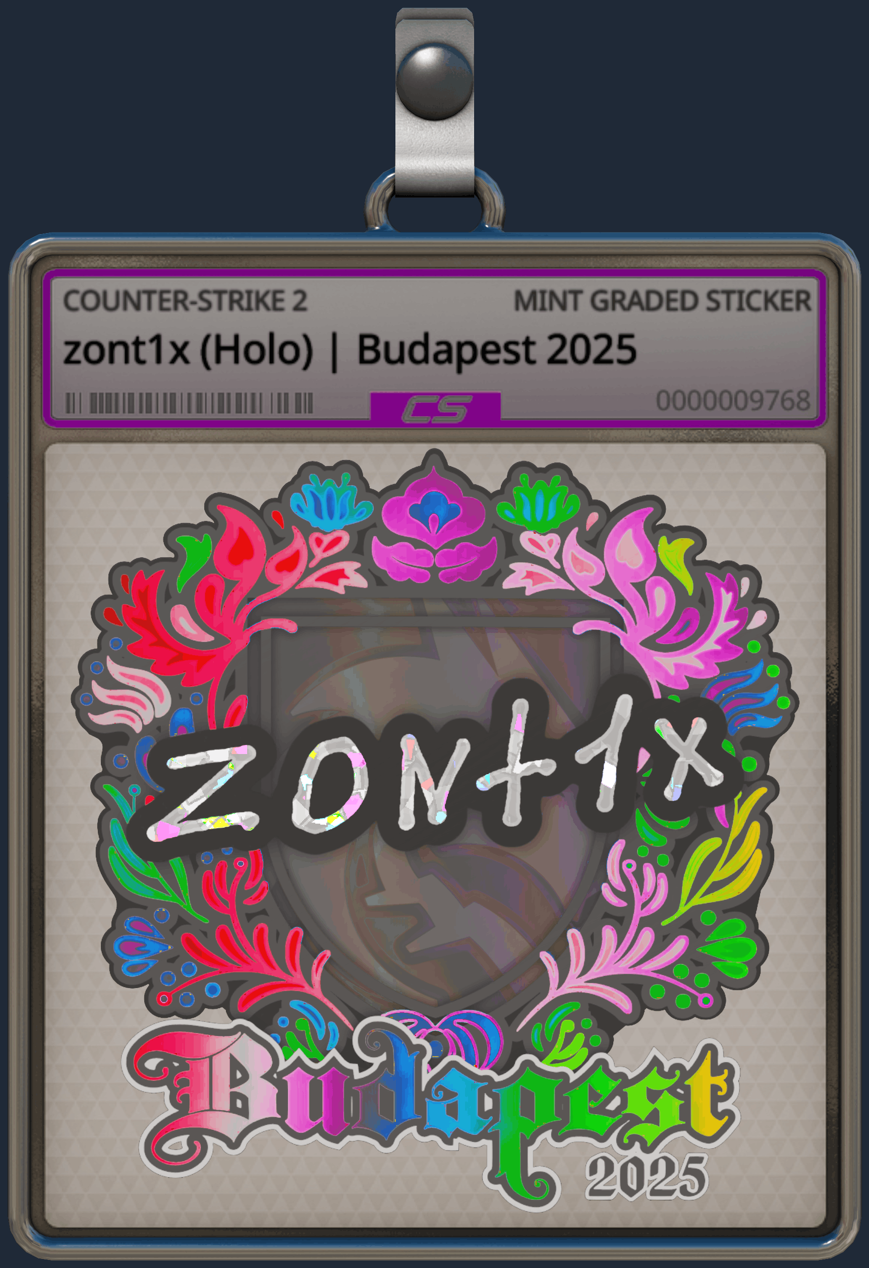 Sticker | zont1x (Holo) | Budapest 2025 Image