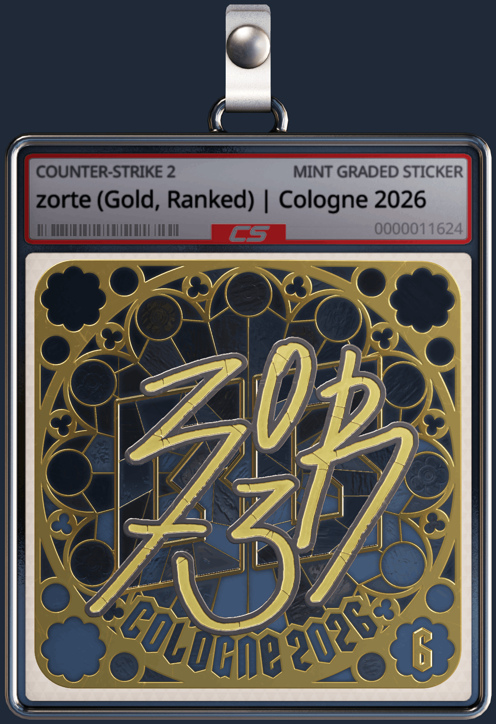 Sticker | zorte (Gold, Ranked) | Cologne 2026 Image