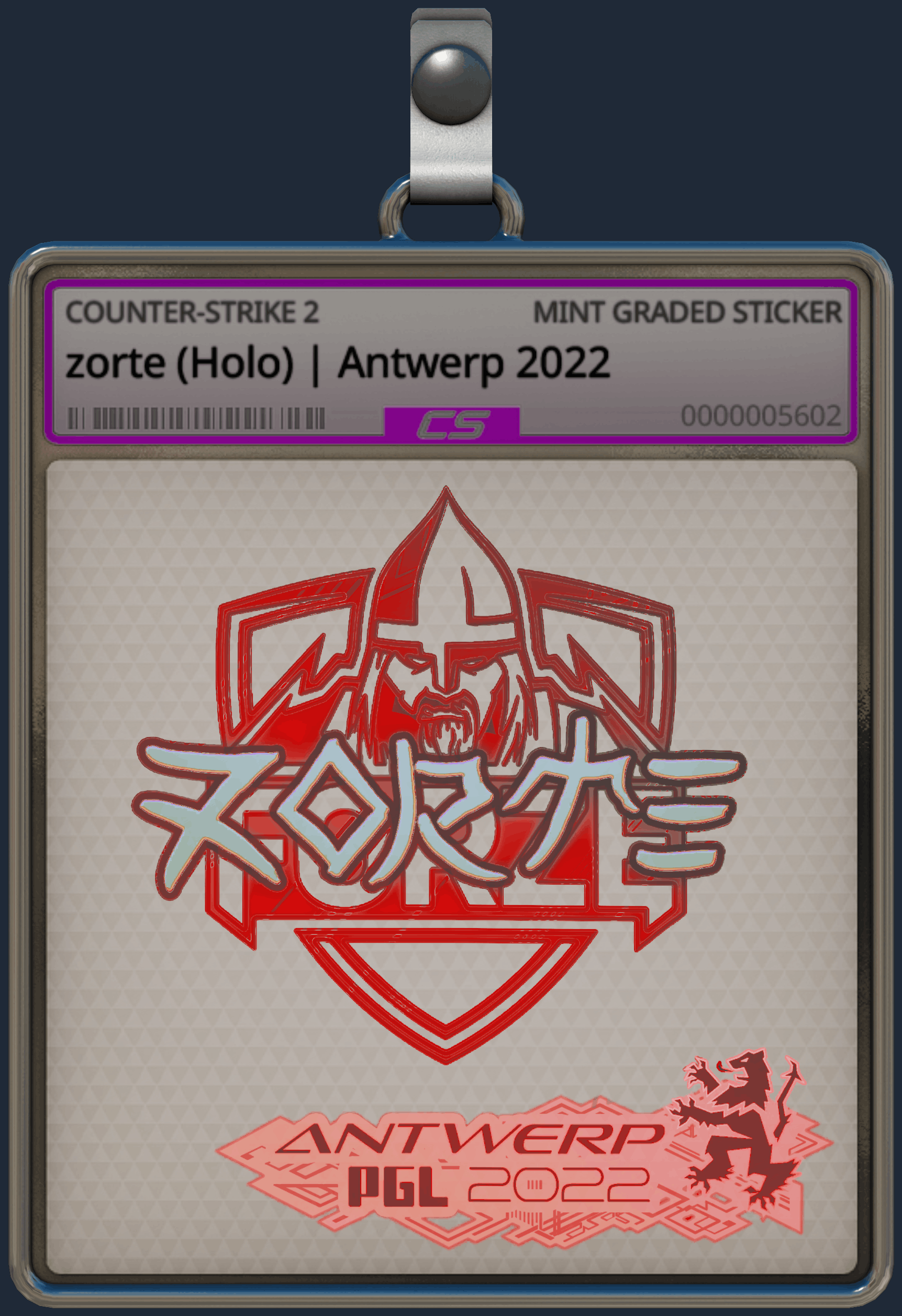 Sticker | zorte (Holo) | Antwerp 2022 Image