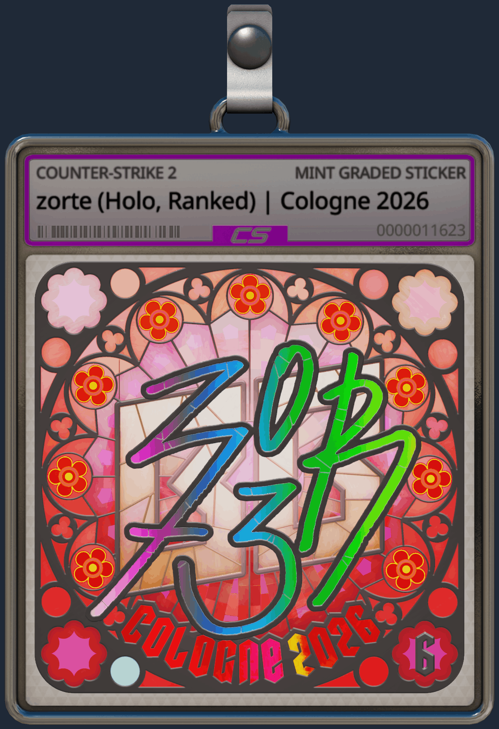 Sticker | zorte (Holo, Ranked) | Cologne 2026 Image