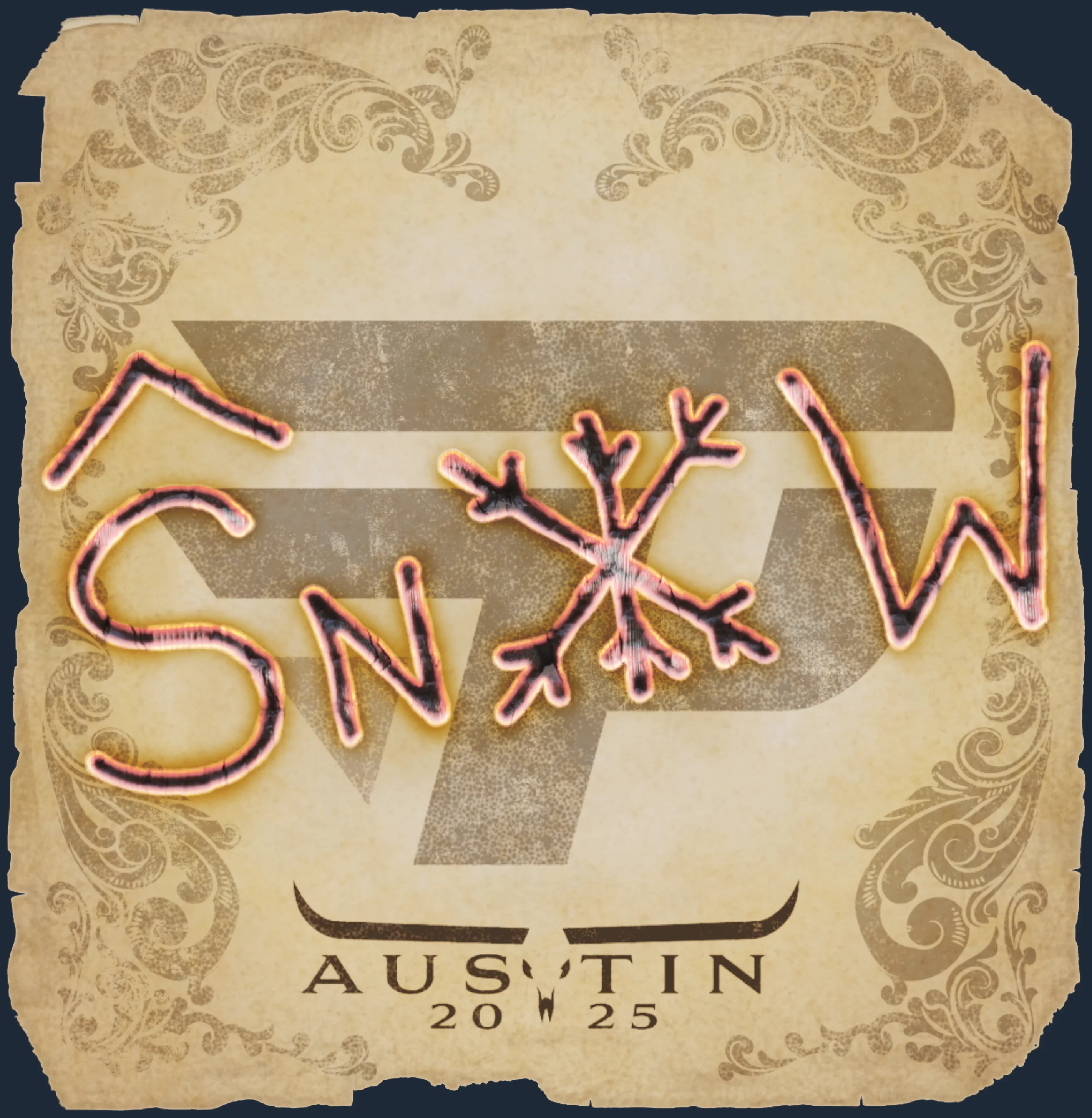 Sticker | snow | Austin 2025 Image
