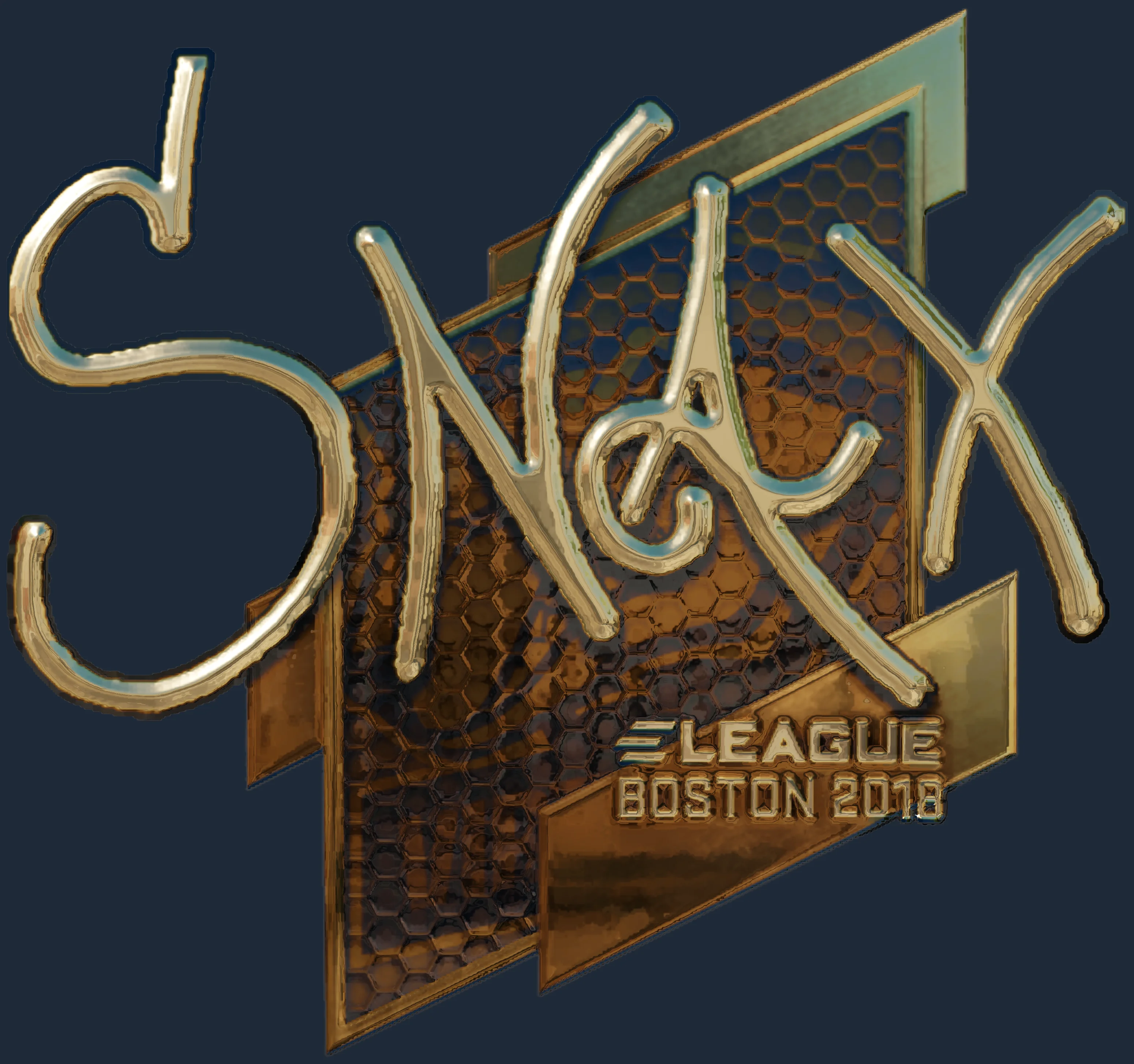Sticker | Snax (Gold) | Boston 2018 Image