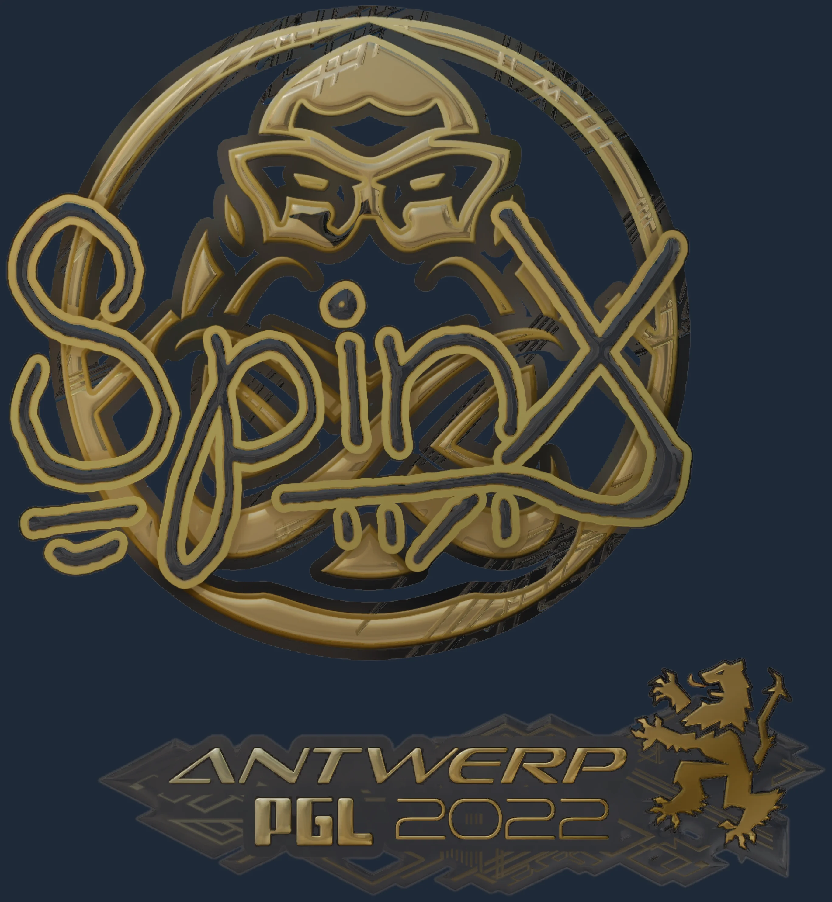 Sticker | Spinx (Gold) | Antwerp 2022 Image