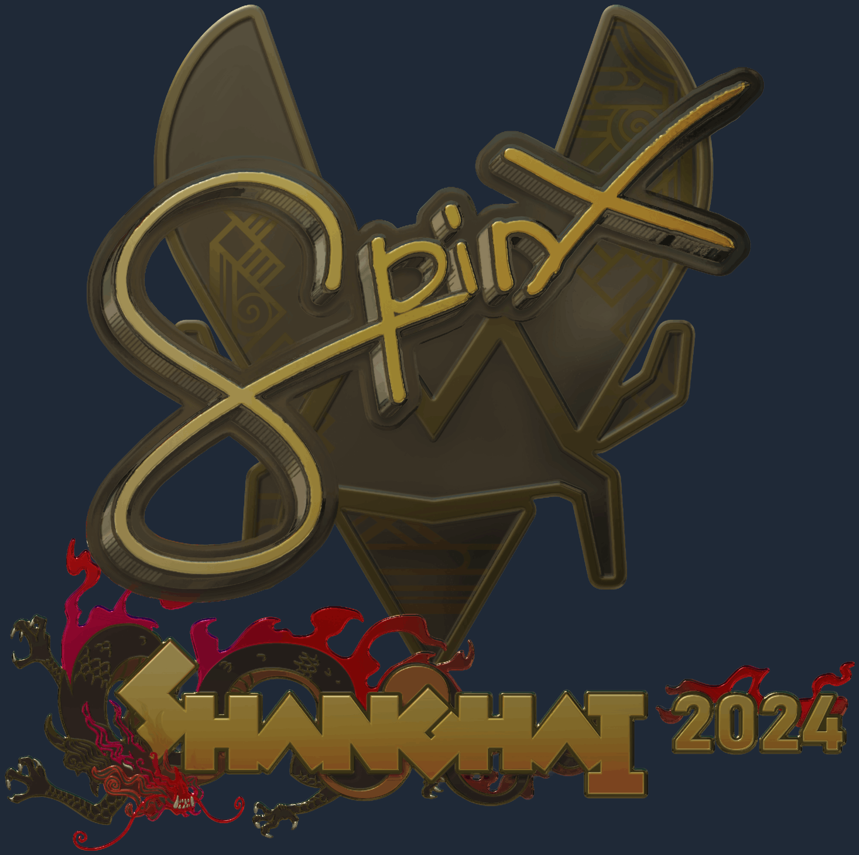 Sticker | Spinx (Gold) | Shanghai 2024 Image
