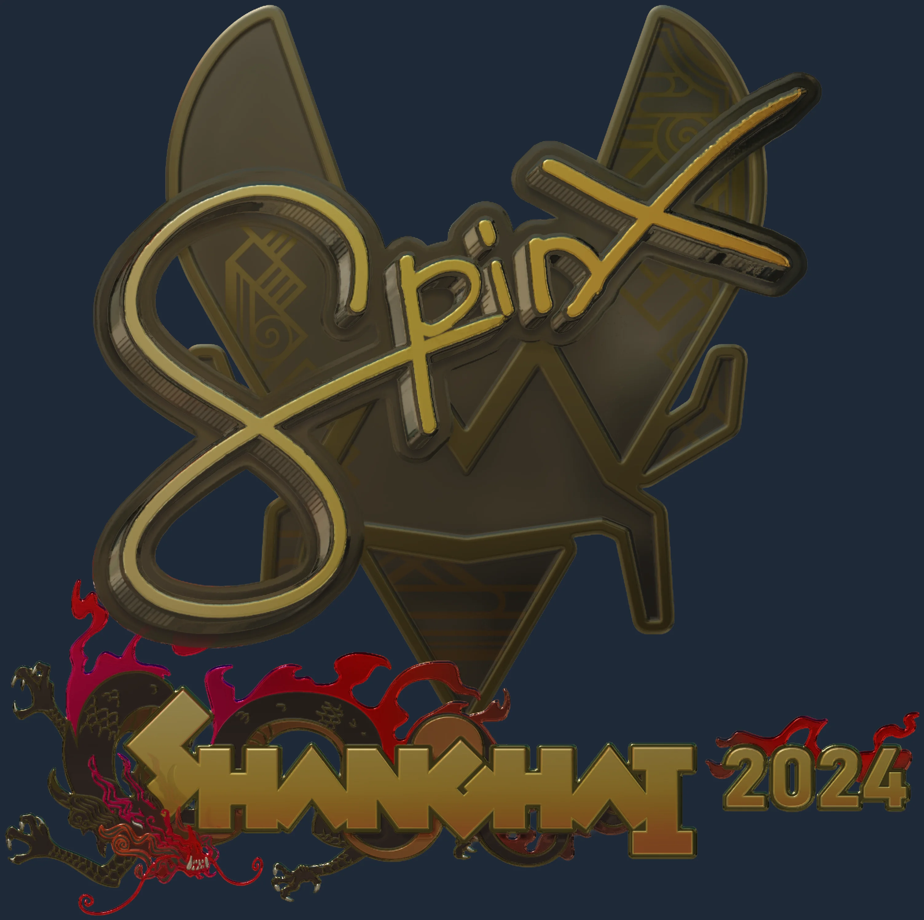 Sticker | Spinx (Gold) | Shanghai 2024 Image