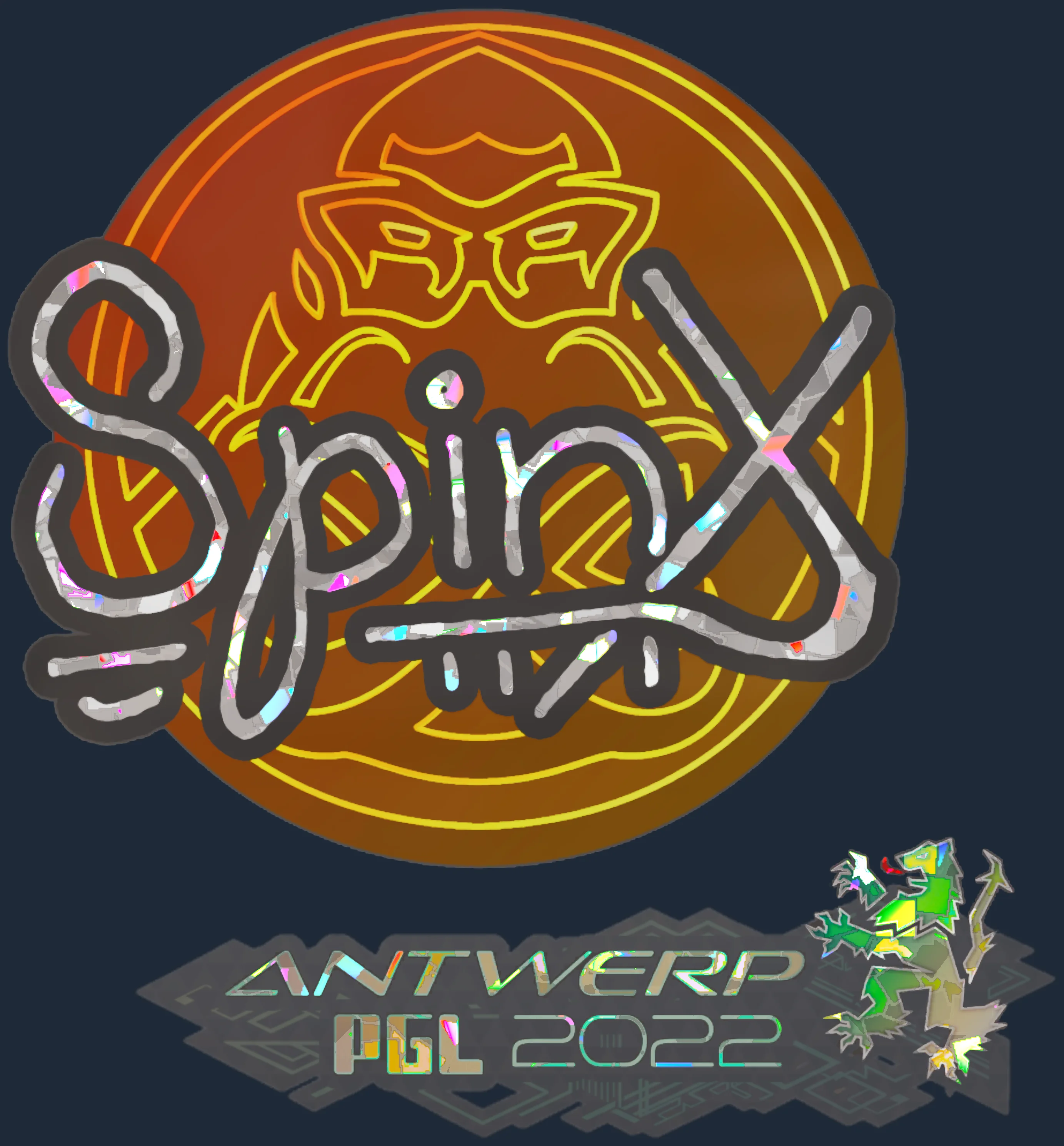 Sticker | Spinx (Glitter) | Antwerp 2022 Image