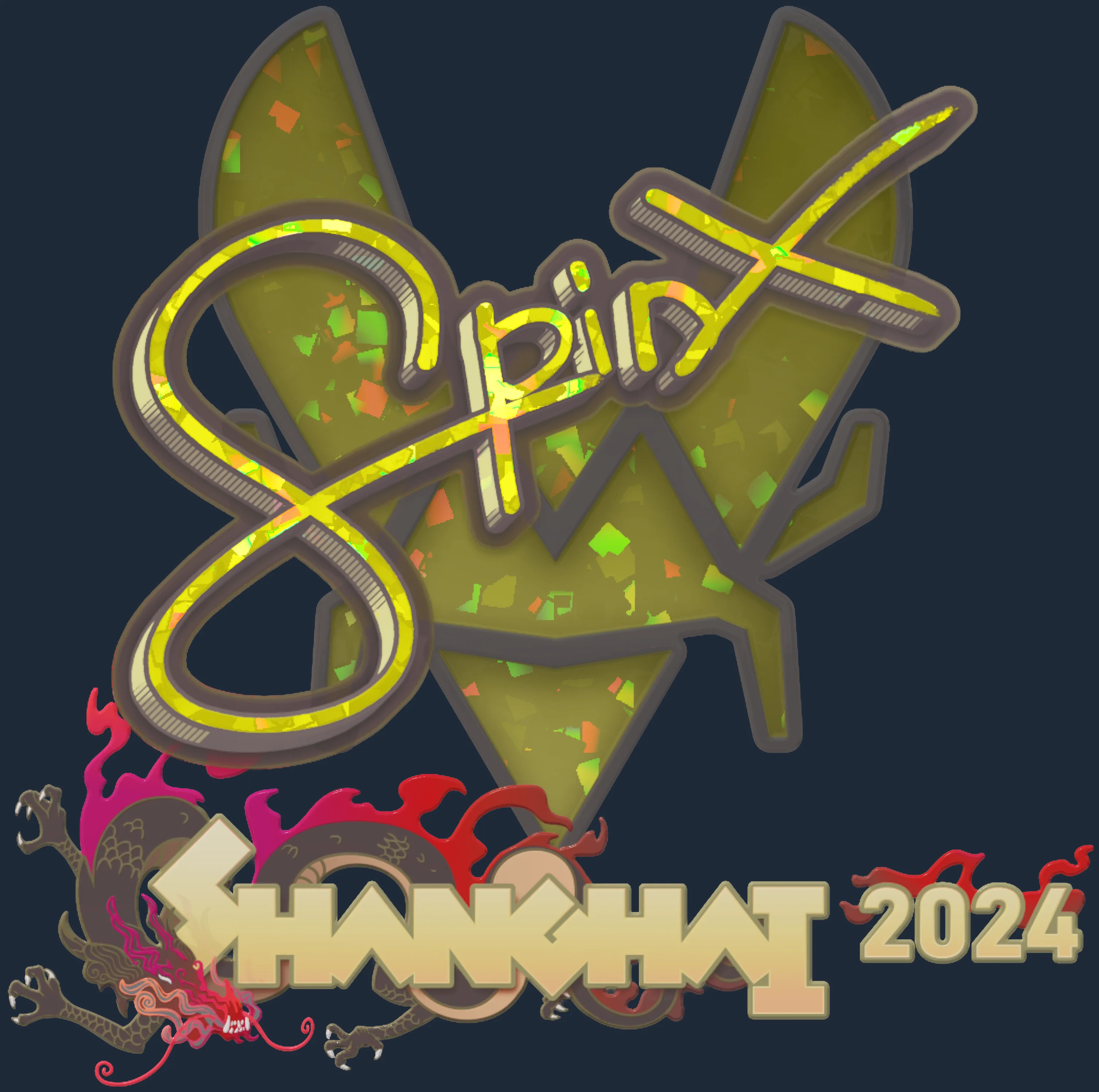 Sticker | Spinx (Glitter) | Shanghai 2024 Image