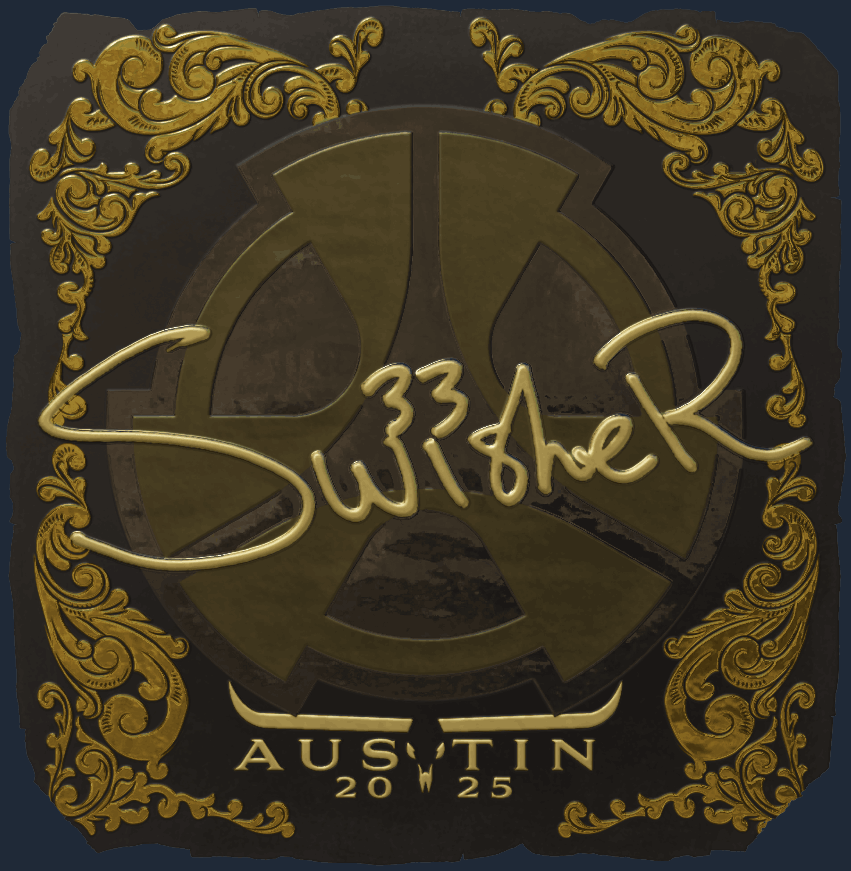 Sticker | Swisher (Gold) | Austin 2025 Image