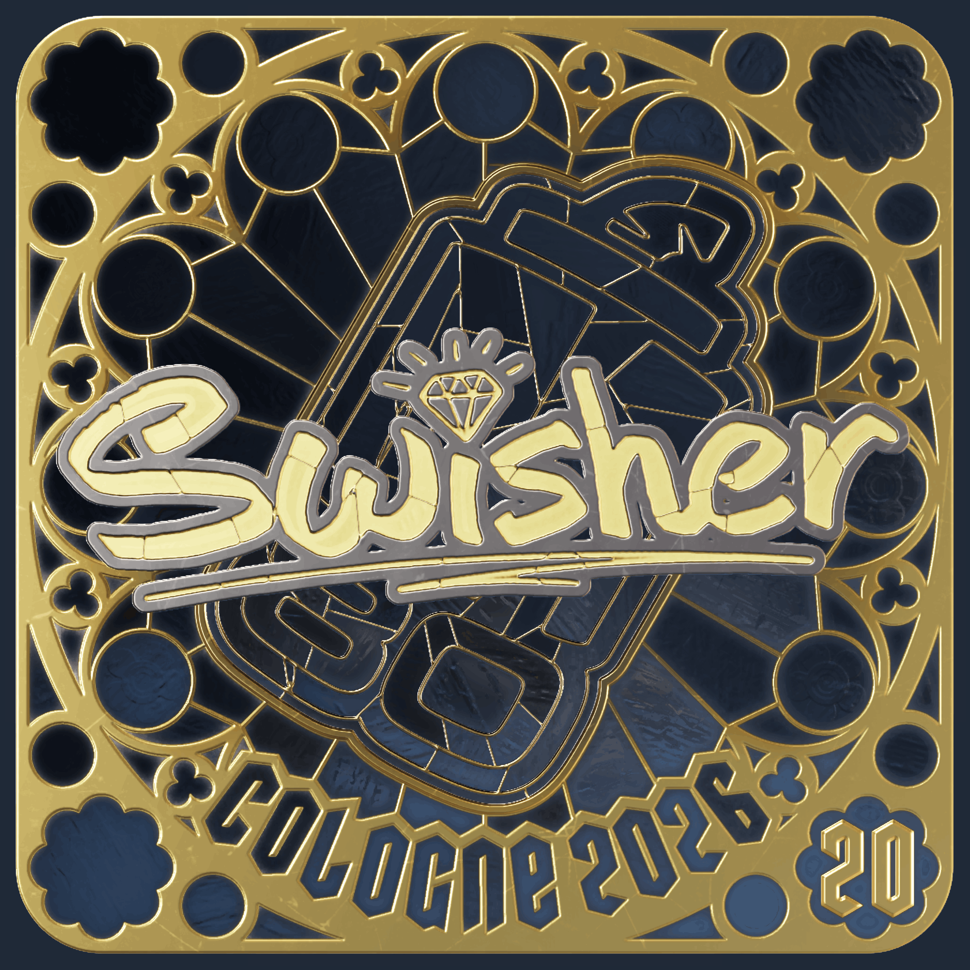 Sticker | Swisher (Gold, Ranked) | Cologne 2026 Image