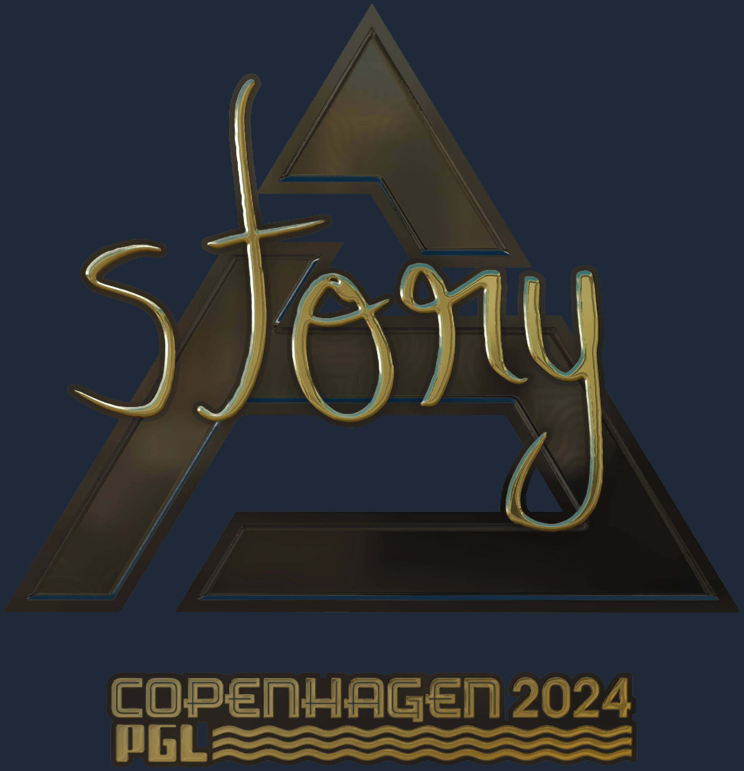 Sticker | story (Gold) | Copenhagen 2024 Image
