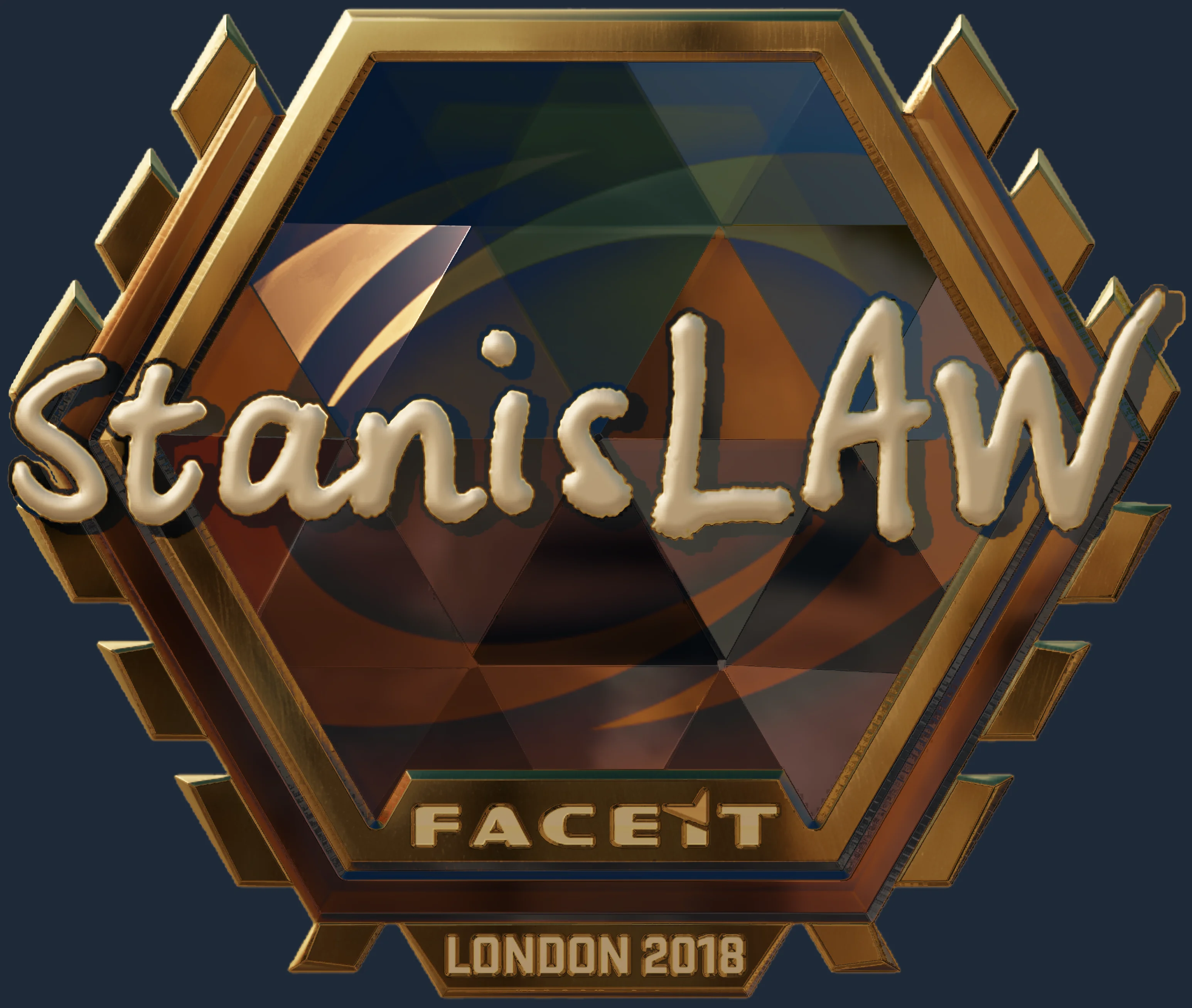 Sticker | stanislaw (Gold) | London 2018 Image