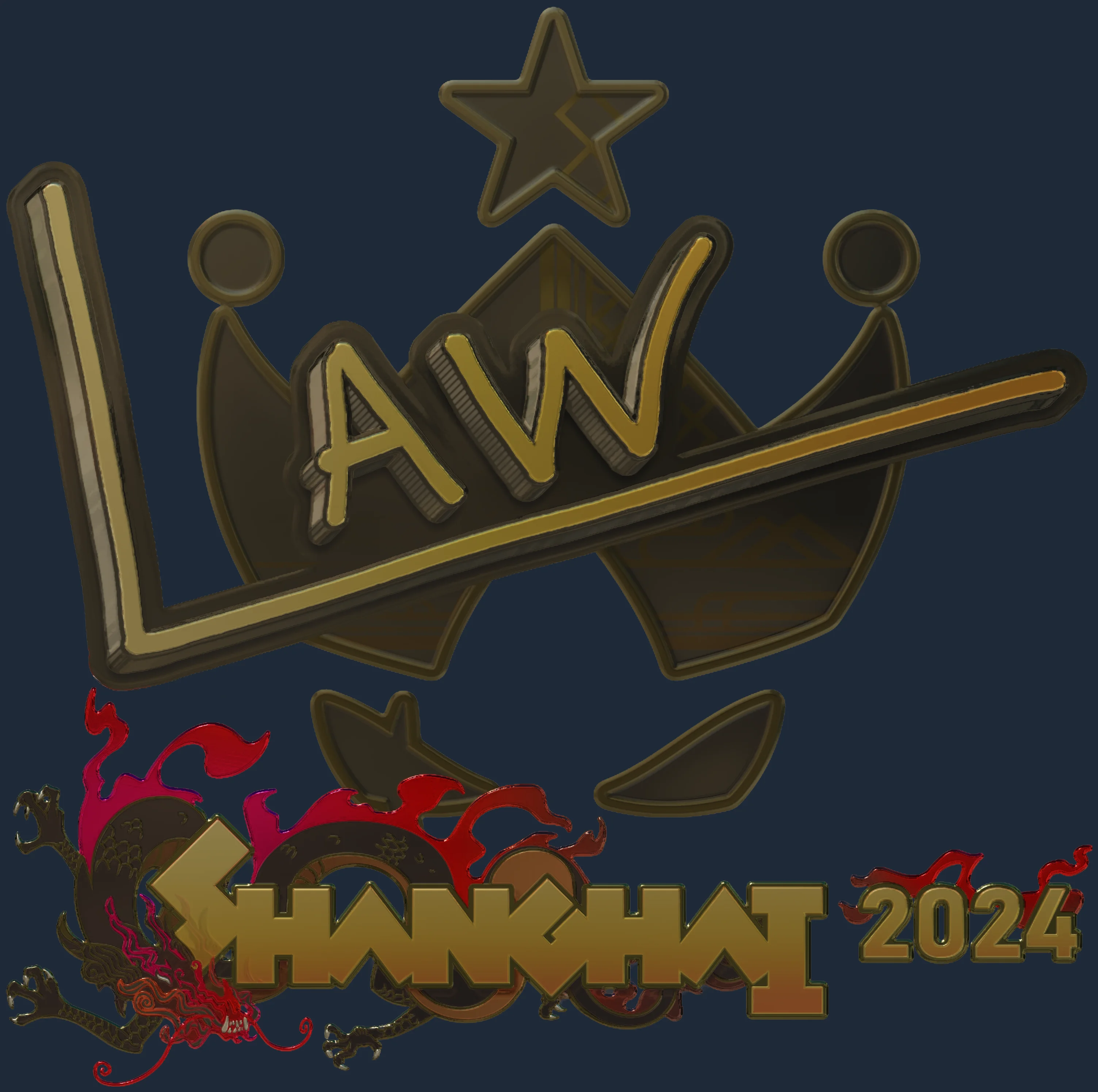 Sticker | stanislaw (Gold) | Shanghai 2024 Image