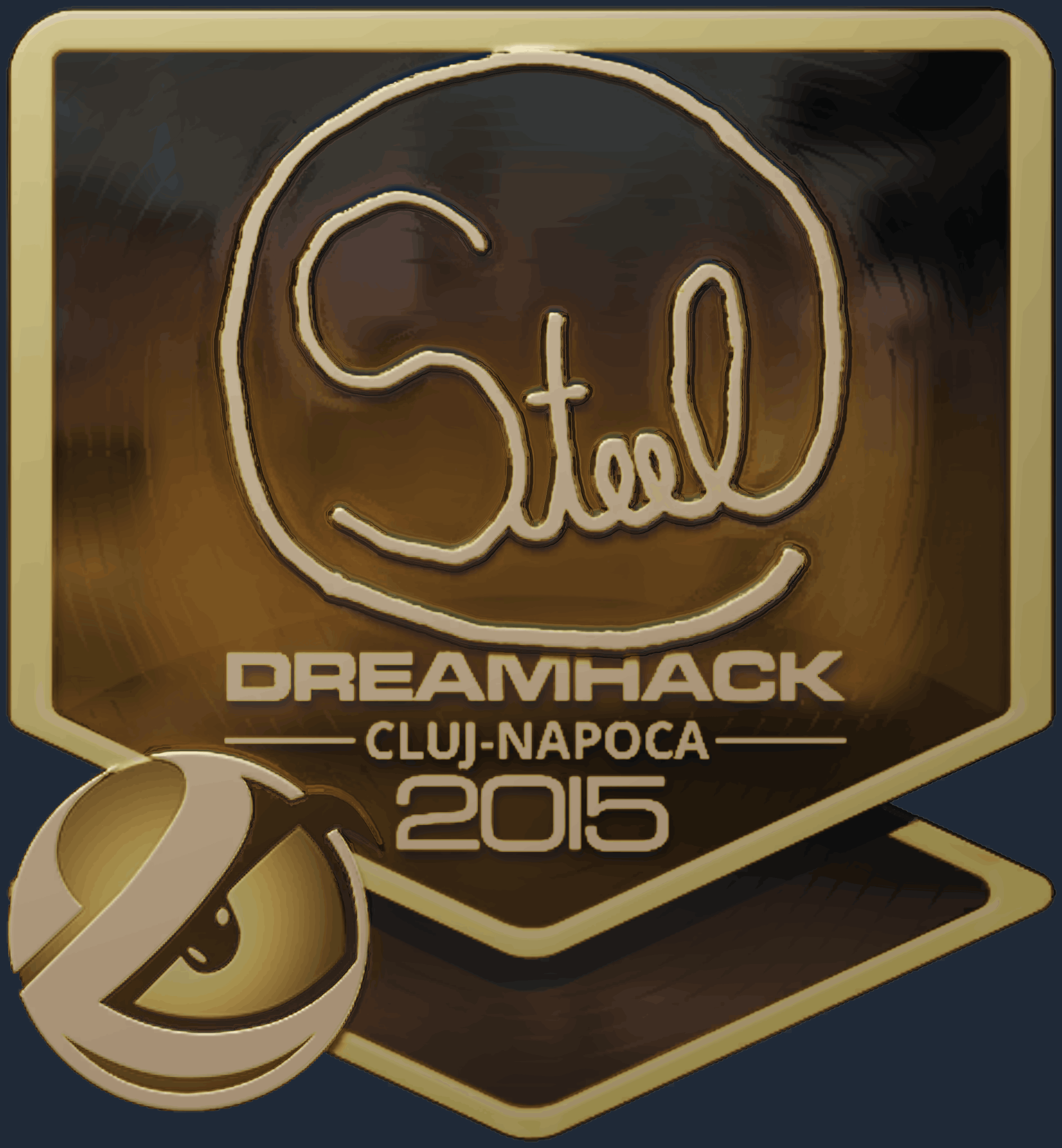 Sticker | steel (Gold) | Cluj-Napoca 2015 Image