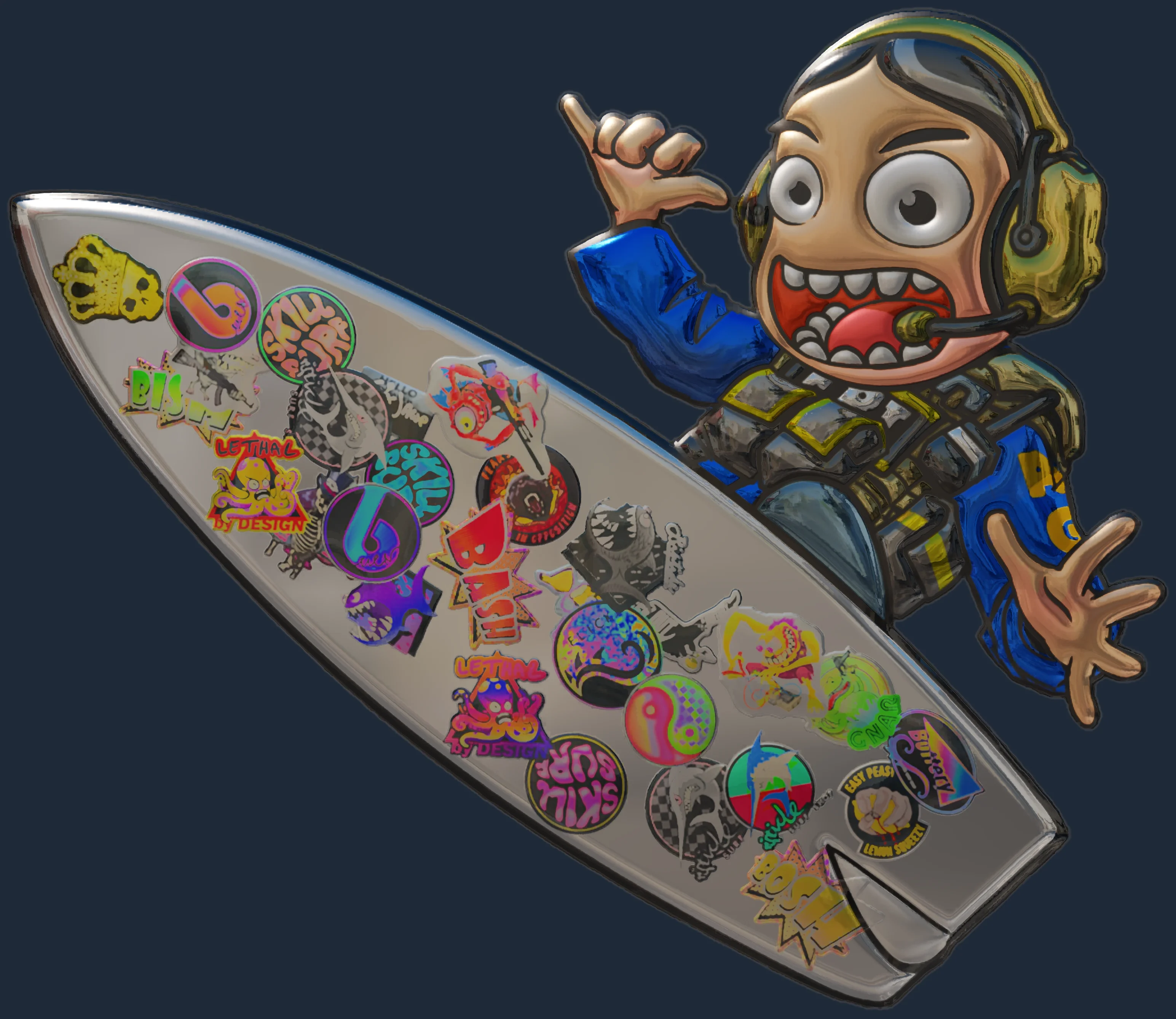 Sticker | Sticker Bomb Surf Ava (Foil) Image