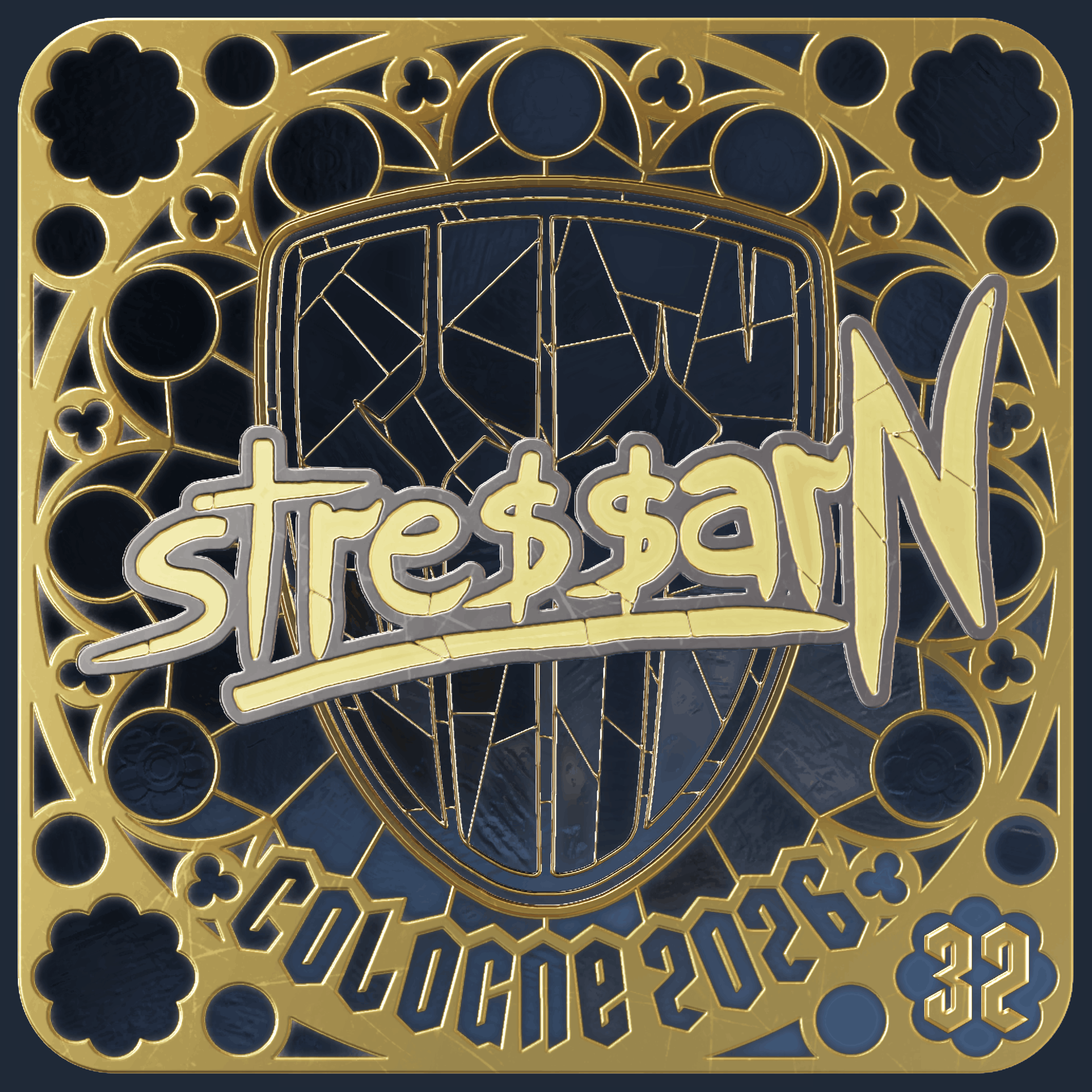 Sticker | stressarN (Gold, Ranked) | Cologne 2026 Image
