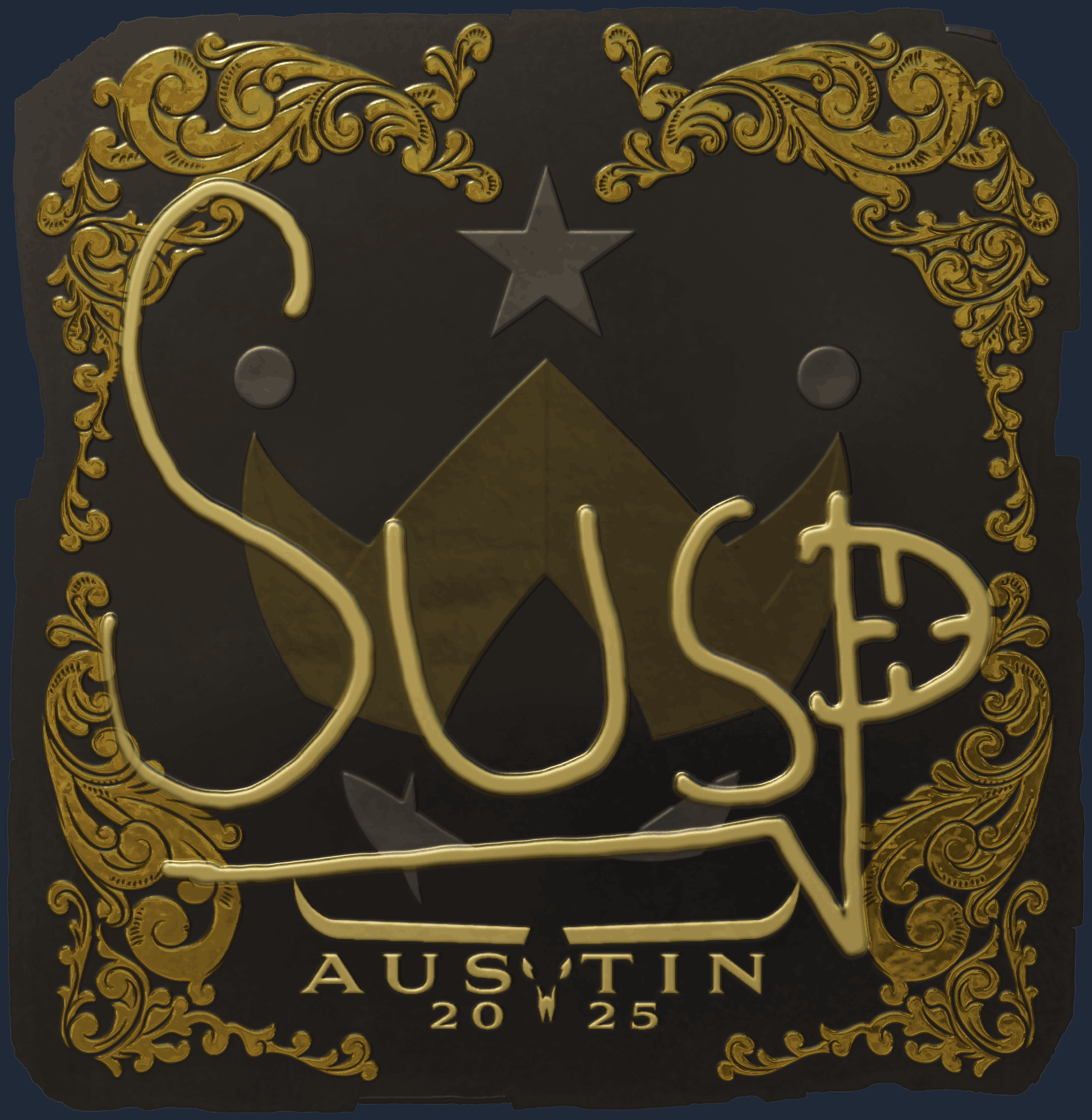 Sticker | susp (Gold) | Austin 2025 Image