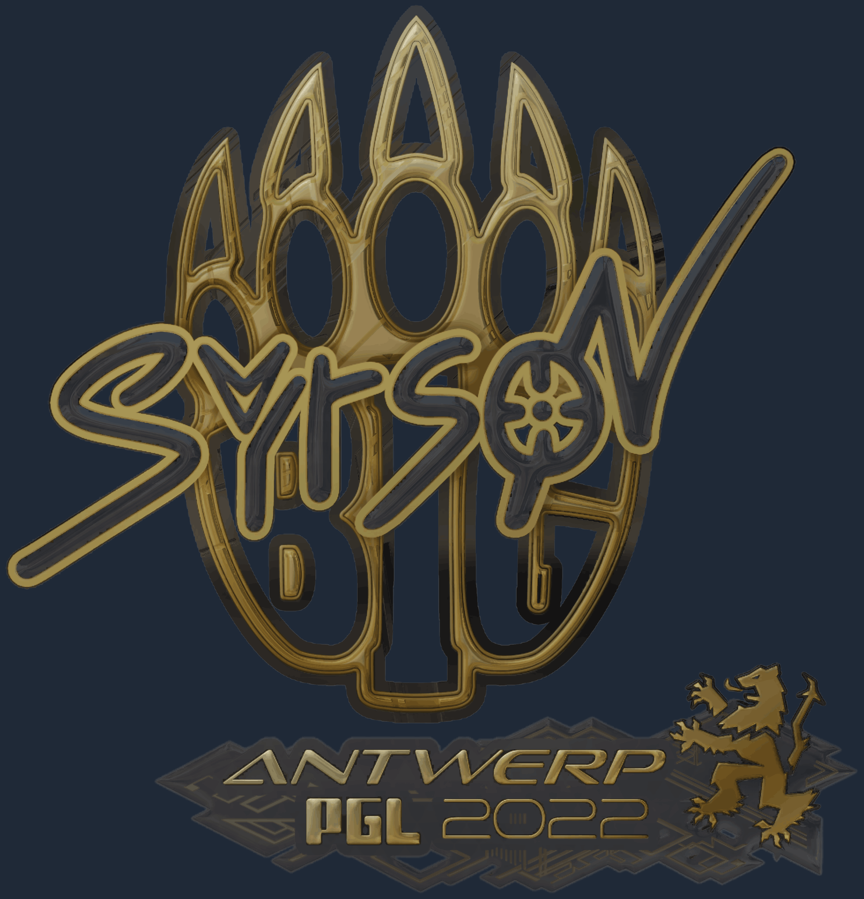 Sticker | syrsoN (Gold) | Antwerp 2022 Image