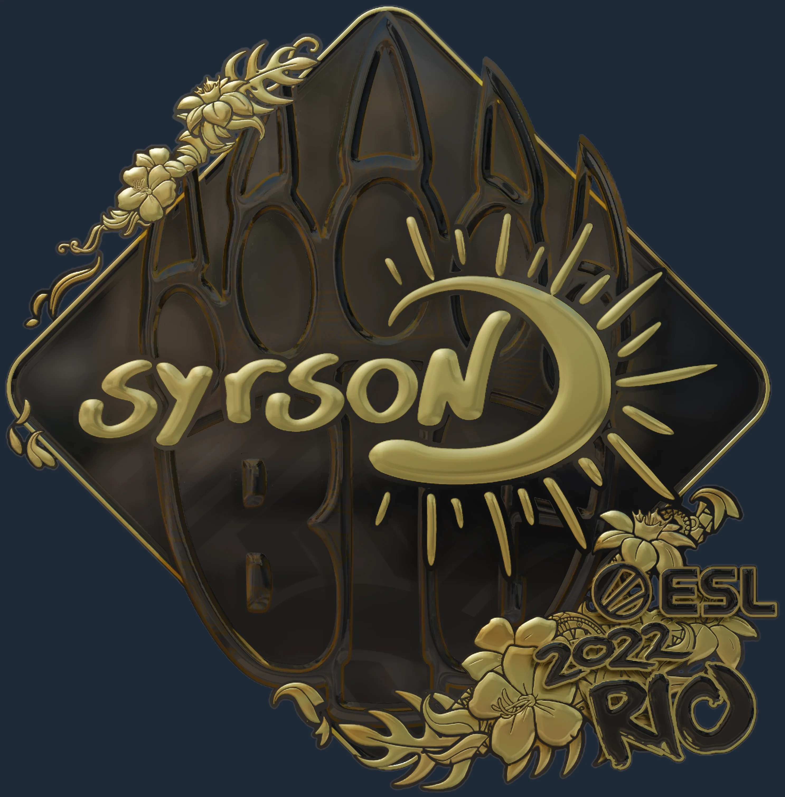 Sticker | syrsoN (Gold) | Rio 2022 Image