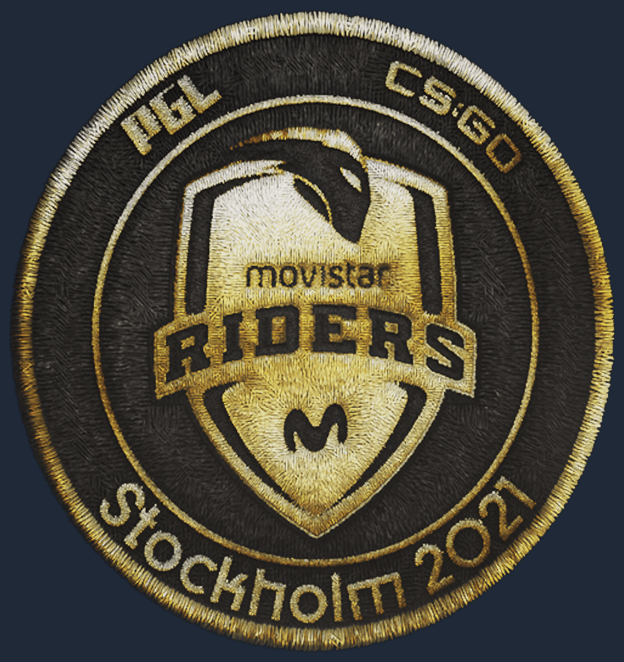 Patch | Movistar Riders (Gold) | Stockholm 2021 Image