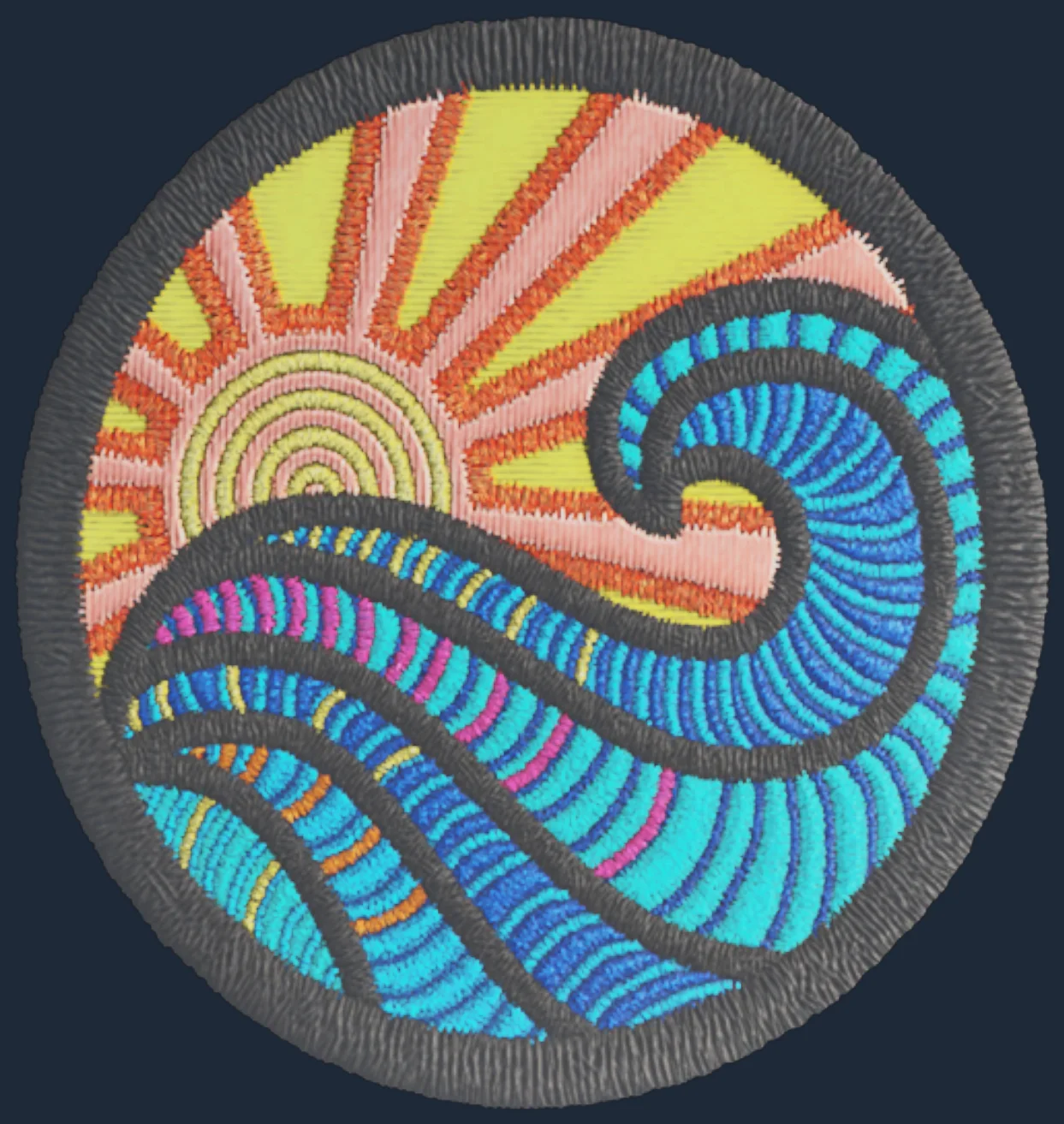 Patch | Sunset Wave Image