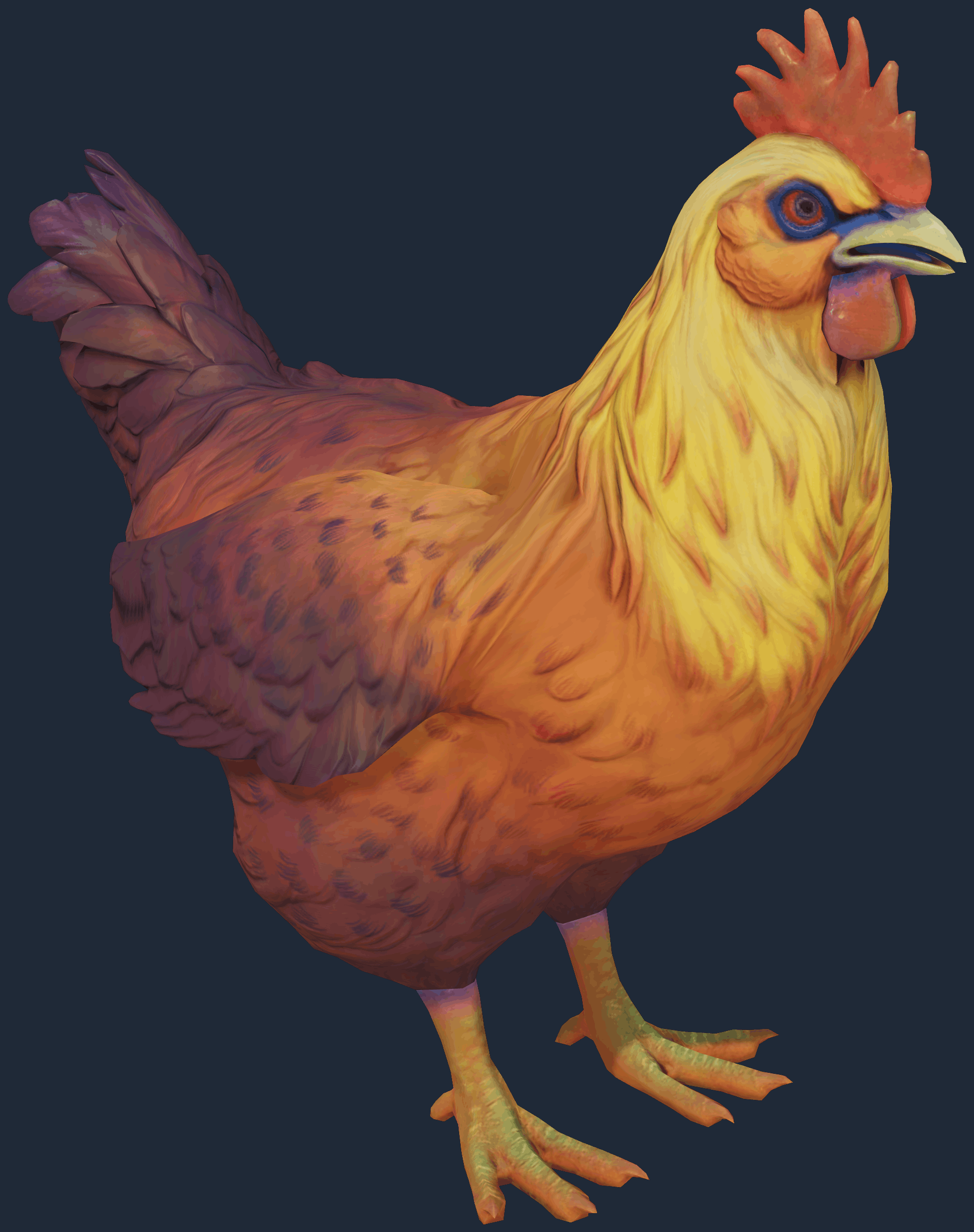 Pet Chicken | Catalana (Yellow Red Gradient) Image