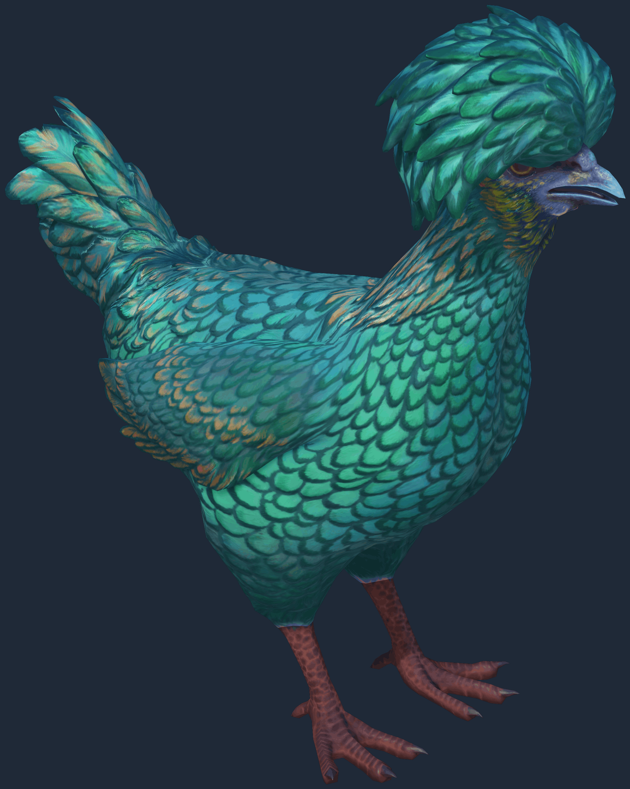 Pet Chicken | Polish (Blue Yellow) Image