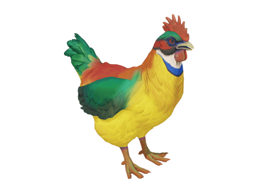 Pet Chicken | Catalana (Yellow And Red)