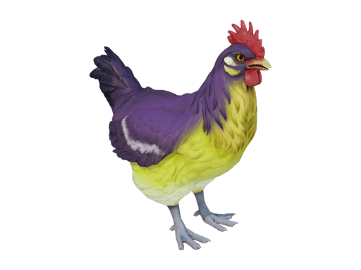 Pet Chicken | Catalana (Blue And Light Orange)