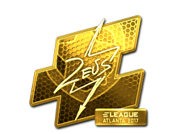 Sticker | Zeus (Gold) | Atlanta 2017
