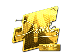 Sticker | dennis (Gold) | Atlanta 2017