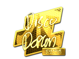 Sticker | disco doplan (Gold) | Atlanta 2017
