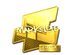 Sticker | markeloff (Gold) | Atlanta 2017