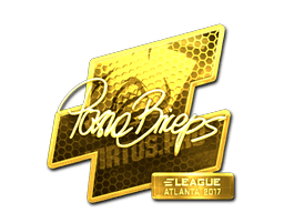 Sticker | pashaBiceps (Gold) | Atlanta 2017