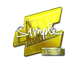 Sticker | s1mple (Foil) | Atlanta 2017