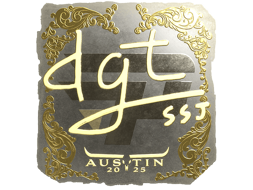 Sticker | dgt (Gold) | Austin 2025