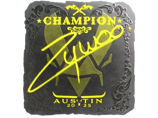 Sticker | ZywOo (Foil, Champion) | Austin 2025