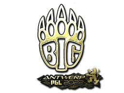Sticker | BIG (Gold) | Antwerp 2022