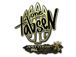 Sticker | tabseN (Gold) | Antwerp 2022